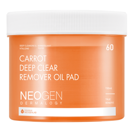 DERMALOGY CARROT DEEP CLEAR OIL PAD 150ML (60 PADS)