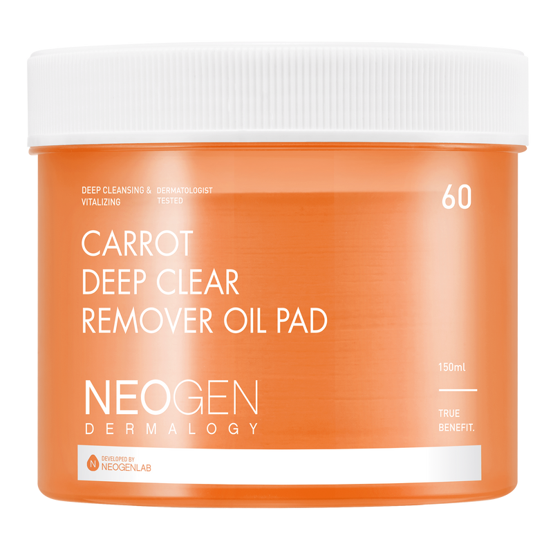 DERMALOGY CARROT DEEP CLEAR OIL PAD 150ML (60 PADS)