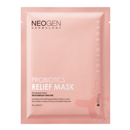 DERMALOGY PROBIOTICS RELIEF MASK (25ML X 5 SHEETS)