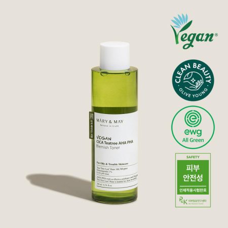 Vegan CICA Tea Tree AHA PHA Blemish Toner - 200ml