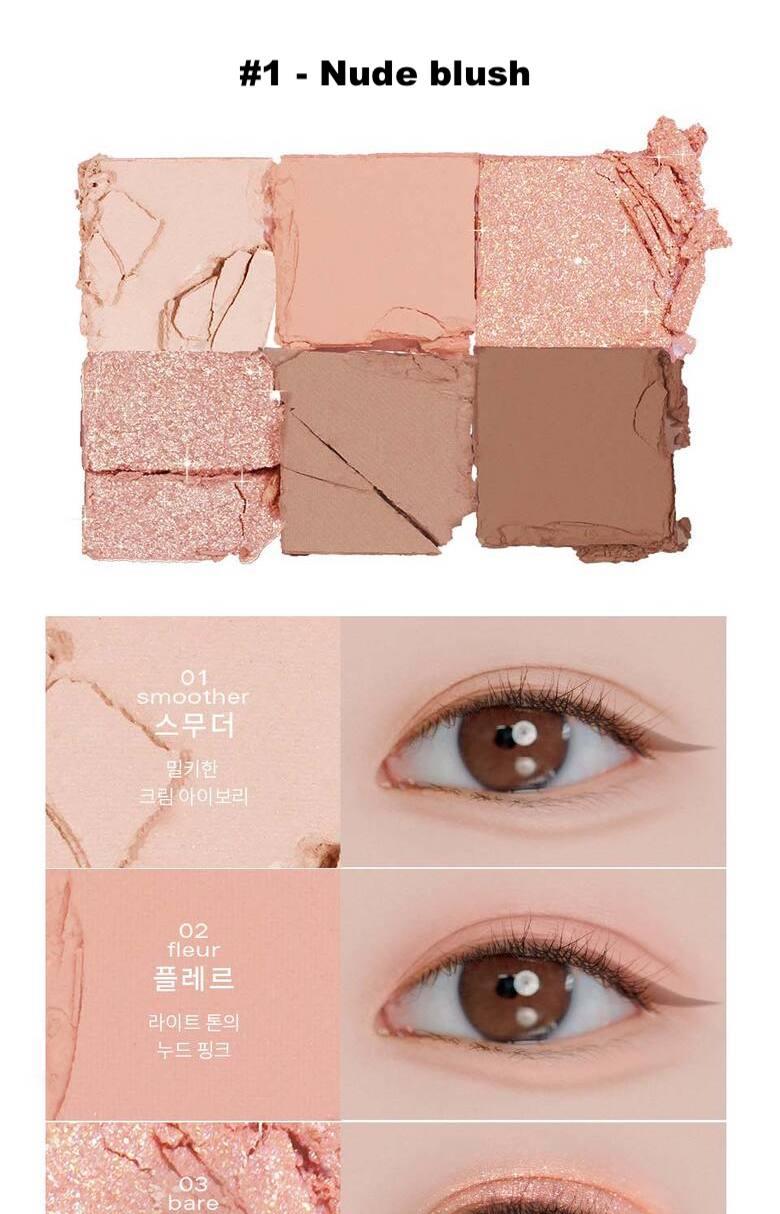 Ready To Wear Eye Palette - #1 Nude Blush - Image 6