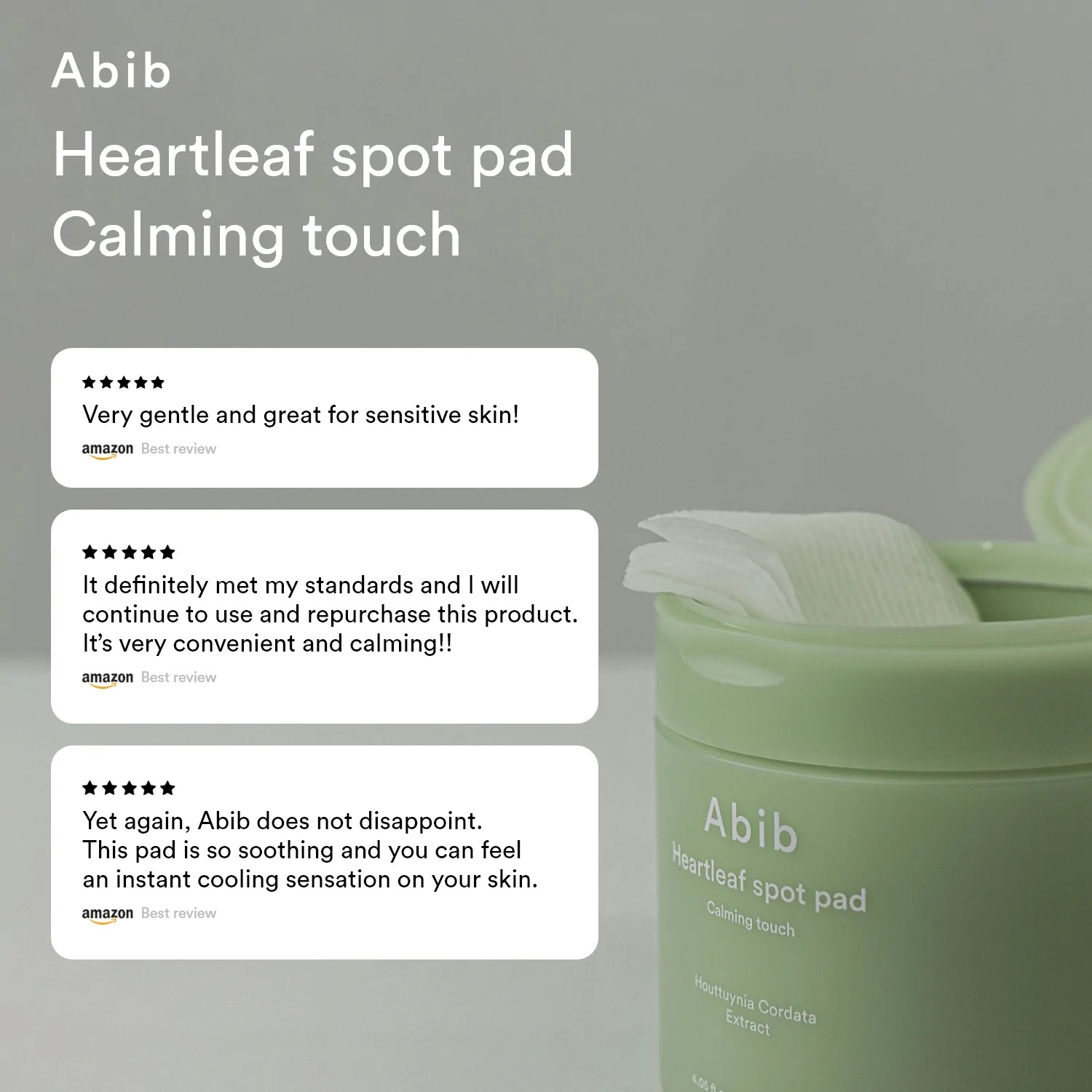 Heartleaf spot pad Calming touch - 150ml. 80 pads - Image 3