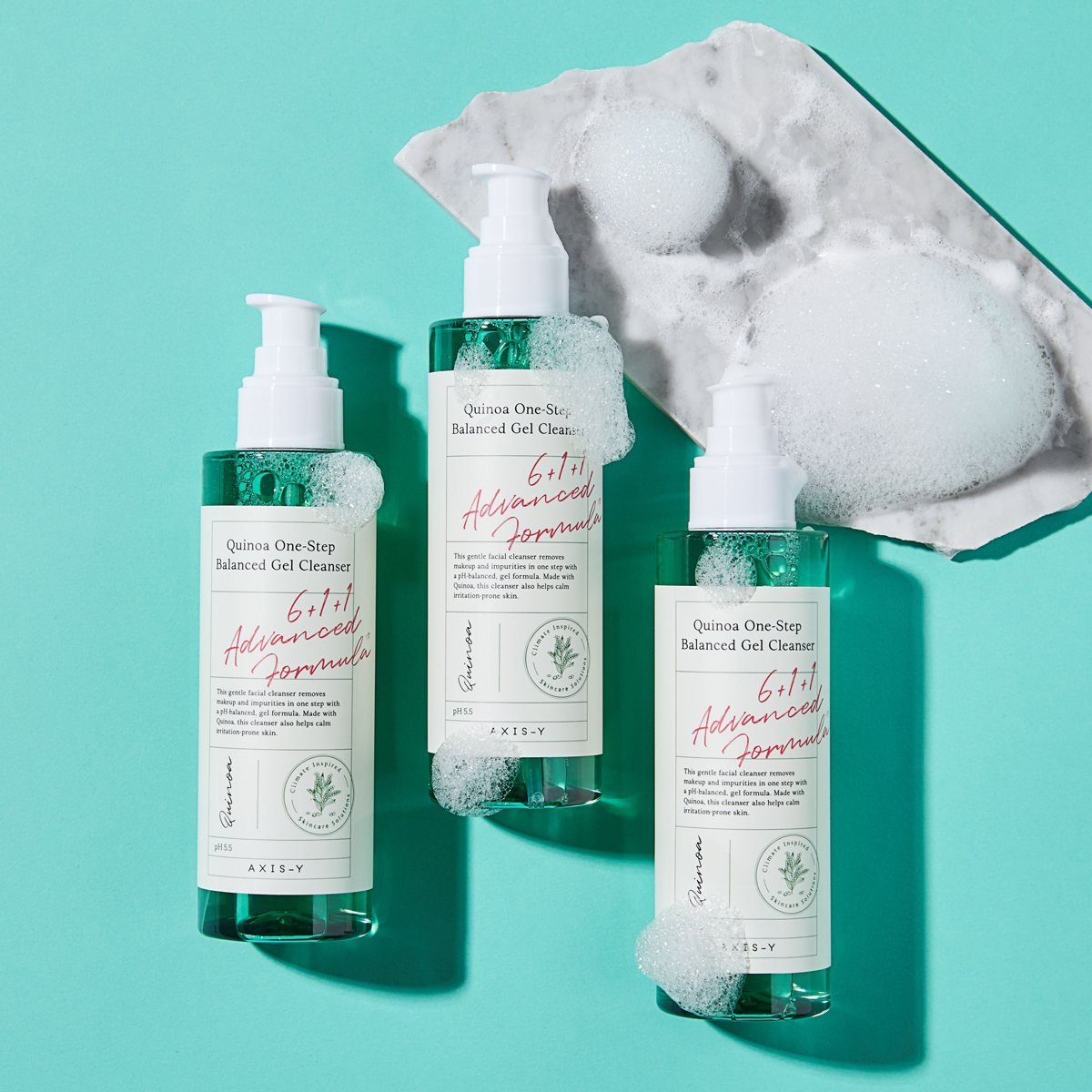 Quinoa One Step Balanced Gel Cleanser 180ml - Image 3