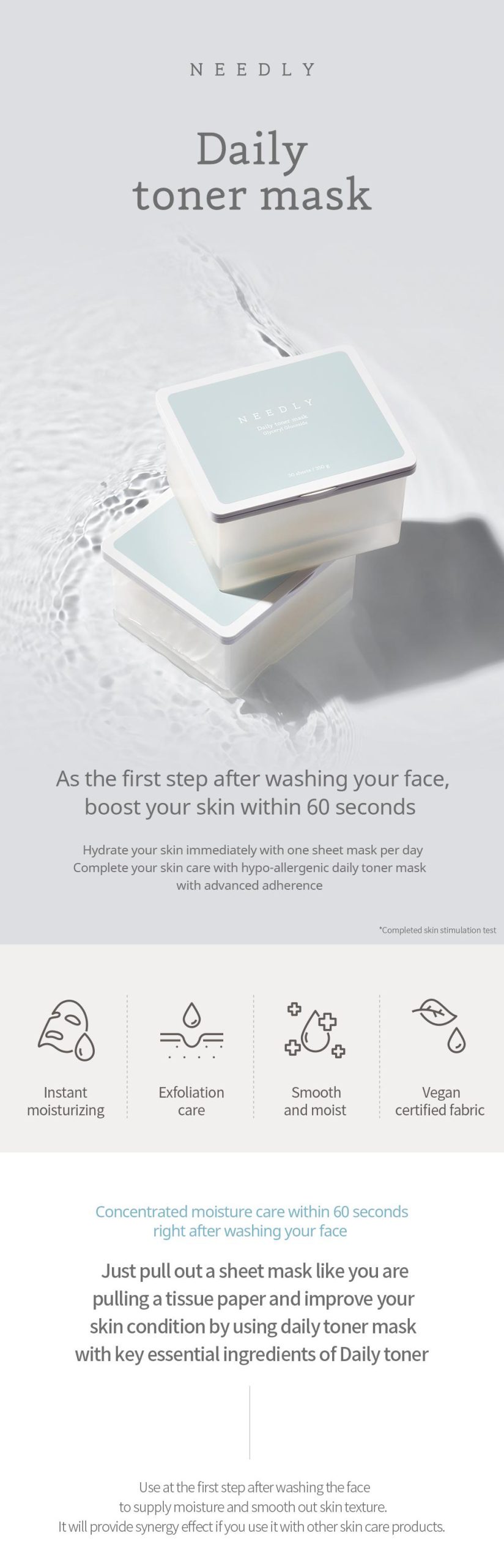 Daily Toner Mask Pack 30 Sheets - Image 3