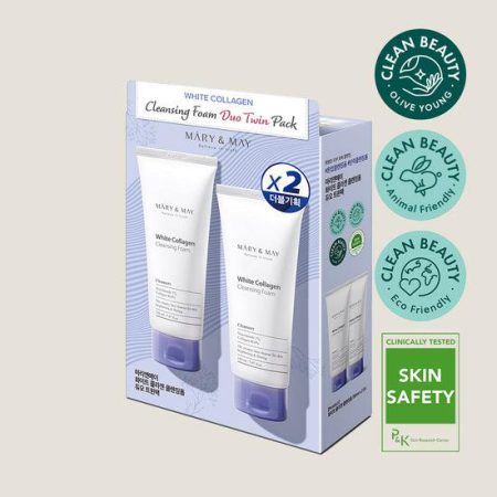 White Collagen Cleansing Foam Duo Twin Pack (150ml x2)