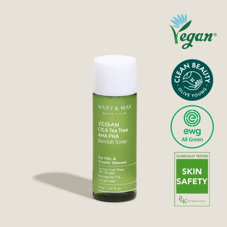 Vegan CICA Tea Tree AHA PHA Blemish Toner - 30ml [Miniature]