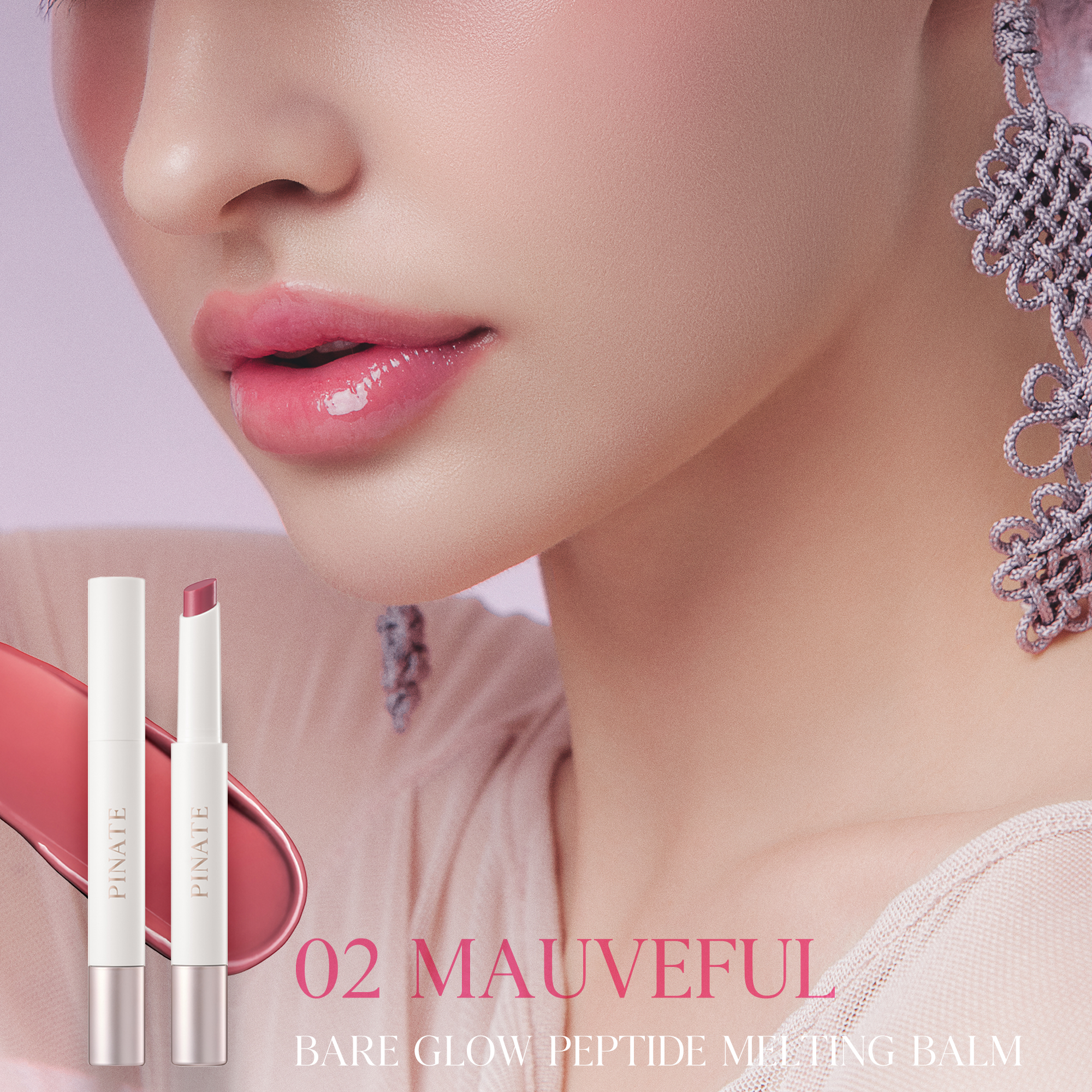 Bare Glow Peptide Melting Balm - 02 Mauveful 1.8g - Image 4