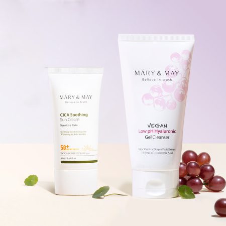 CICA Soothing Sun Cream + Low pH Hyaluronic Gel Cleanser