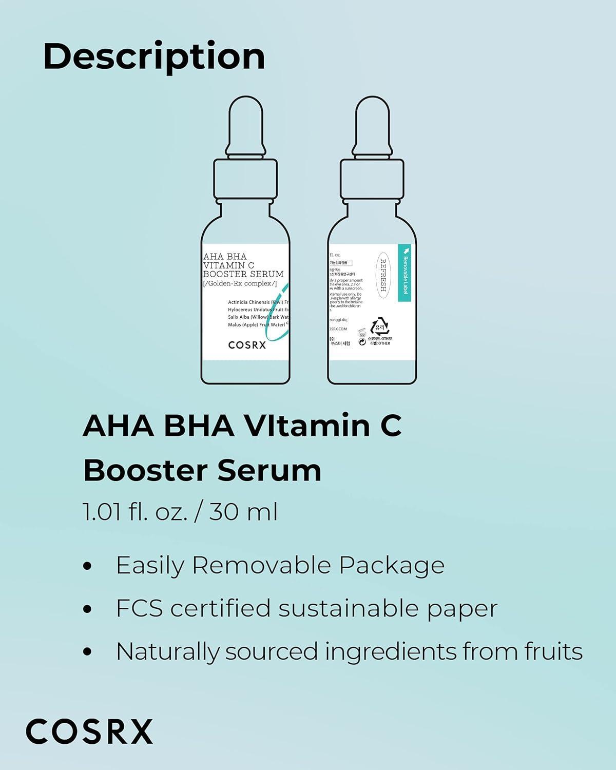 Refresh AHA BHA Vitamin C Booster Serum 30ml - Image 11