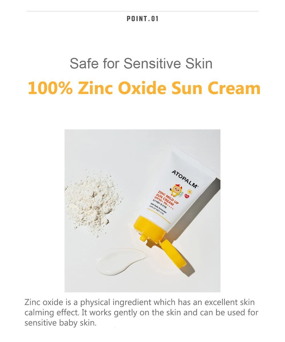 Zinc Mild Up Sun Cream SPF50+ PA++++ 65g - Image 5