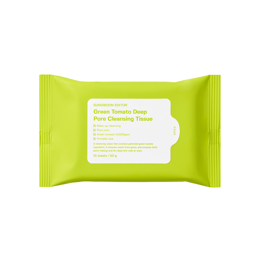 Green Tomato Deep Pore Cleansing Tissue 50g 10pcs