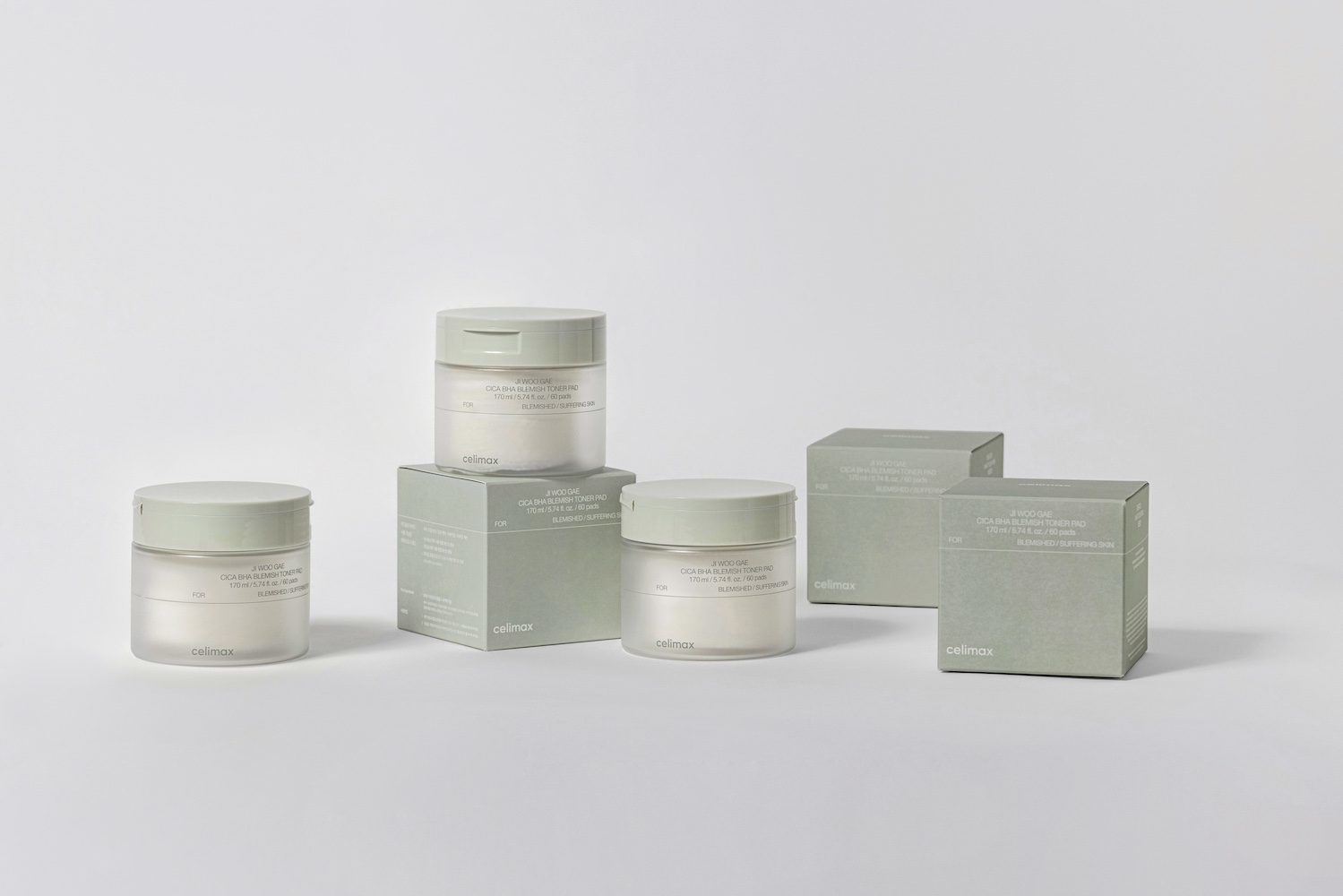 Ji Woo Gae Cica BHA Blemish Toner Pad 60pad - Image 25