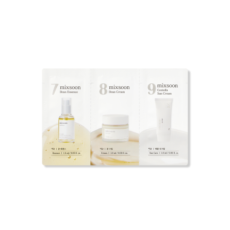 (Step 7,8,9) Bean Essence, Bean Cream, Centella Sun Cream [1.5ml, 1ml*2ea]