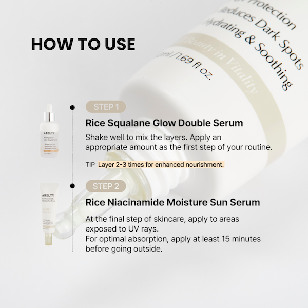 Rice Squalane Moisture Sun Serum 50ml - Image 9