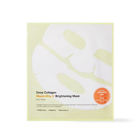 Deep Collagen Niacin Vita C Brightening Mask 37g*4ea