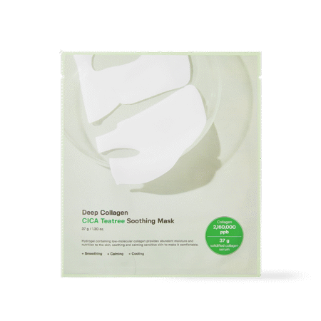 Deep Collagen Cica Teatree Soothing Mask 37g*4ea