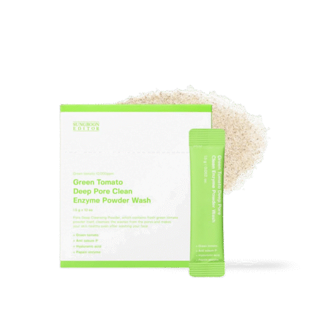 Green Tomato Deep Pore Clean Enzyme Powder Wash 1.5gX10ea